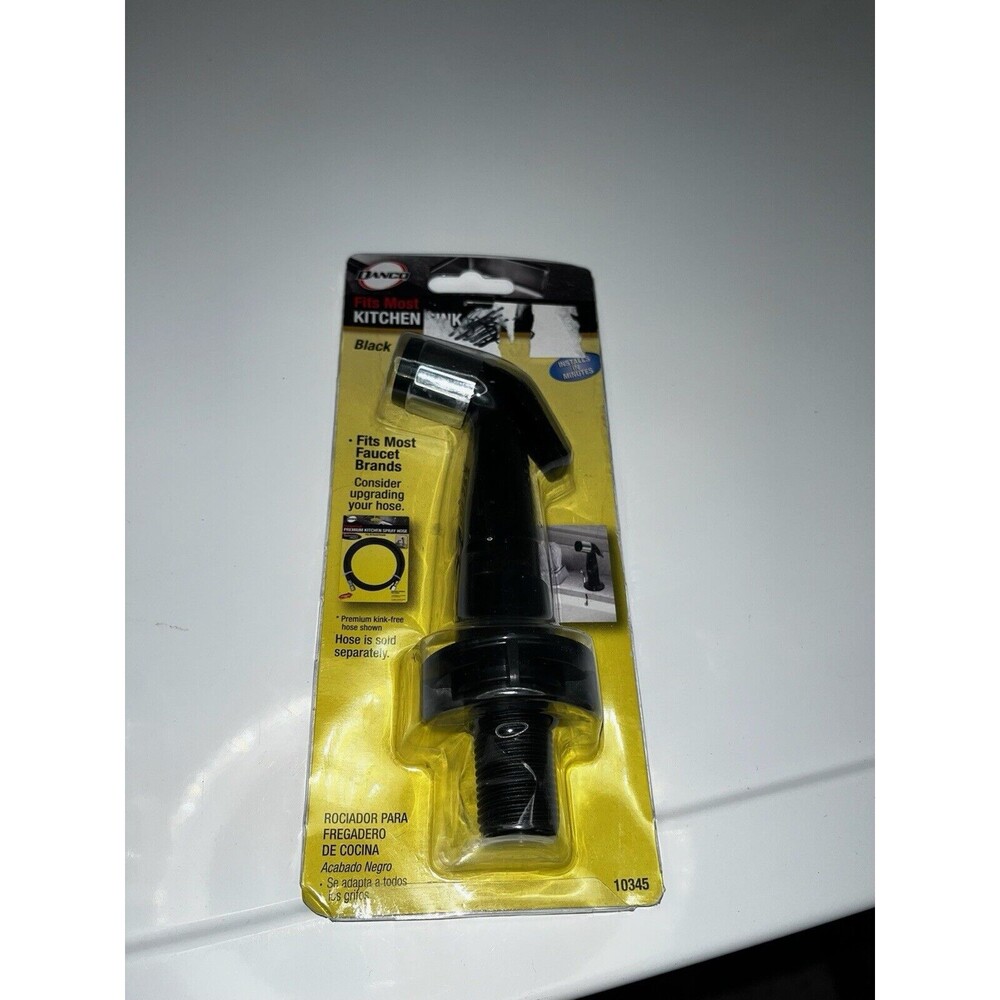 DANCO 10345 KITCHEN SIDE SPRAY WITH GUIDE BLACK FITS MOST MOEN, DELTA, KOHLER